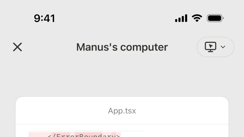 Segmented Control — Manus, AI & ML UI