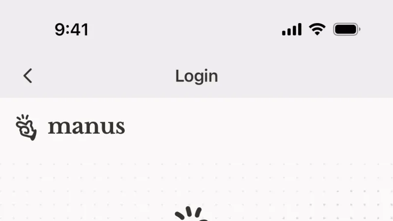 Browser — Manus, AI & ML UI