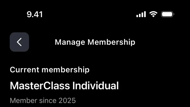 Billing — MasterClass, Education UI