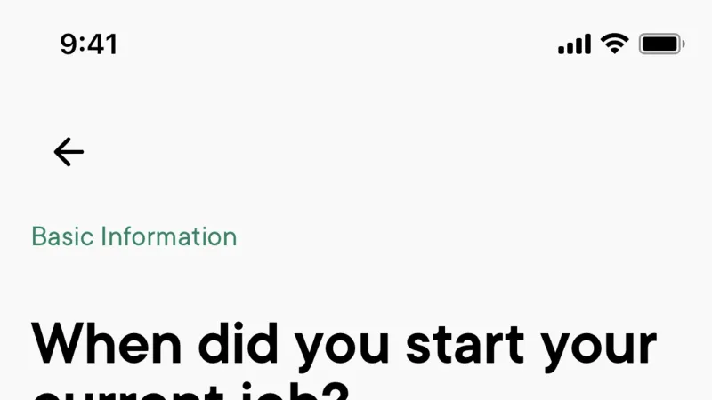 Account Setup — Neo Financial, Fintech UI