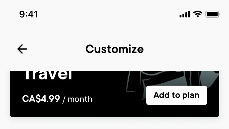 Subscription & Paywall — Neo Financial, Fintech UI