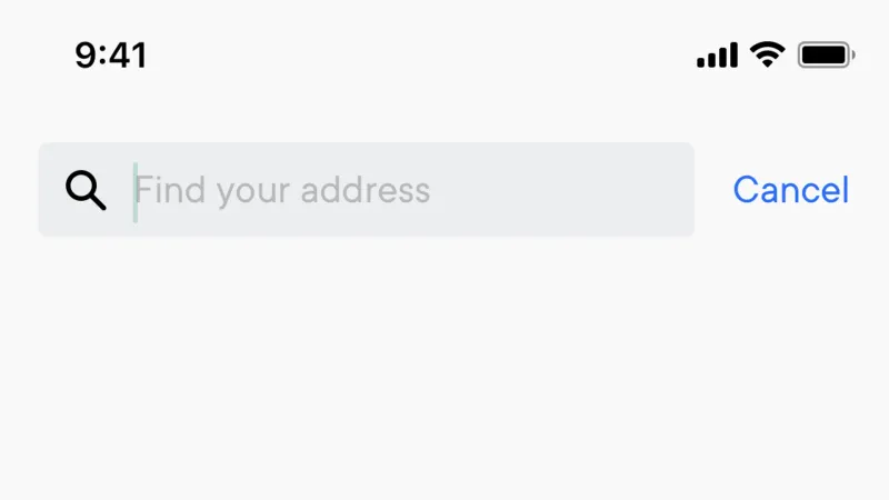 Search Bar — Neo Financial, Fintech UI