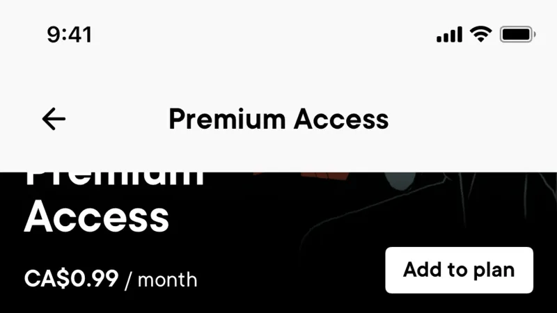 Subscription & Paywall — Neo Financial, Fintech UI