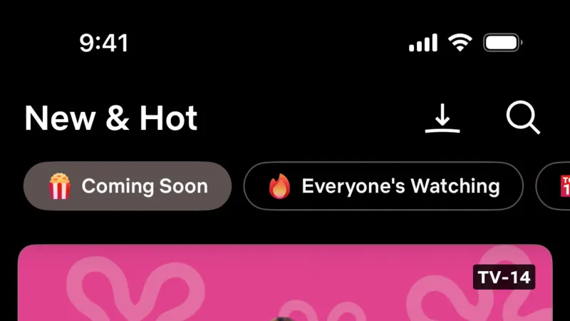Card — Netflix, Entertainment UI