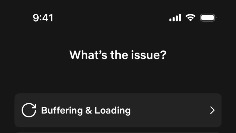 Flag & Report — Netflix, Entertainment UI