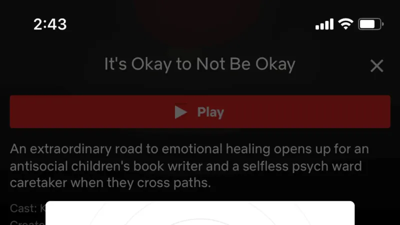 Dialog — Netflix, Entertainment UI