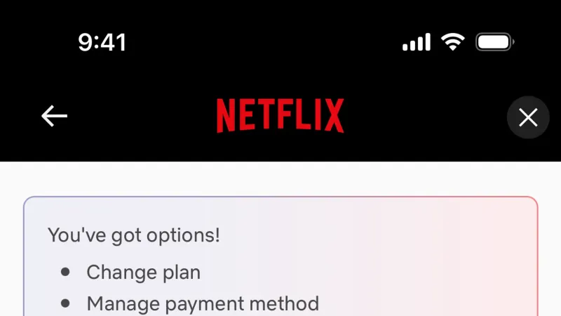 Acknowledgement & Success — Netflix, Entertainment UI