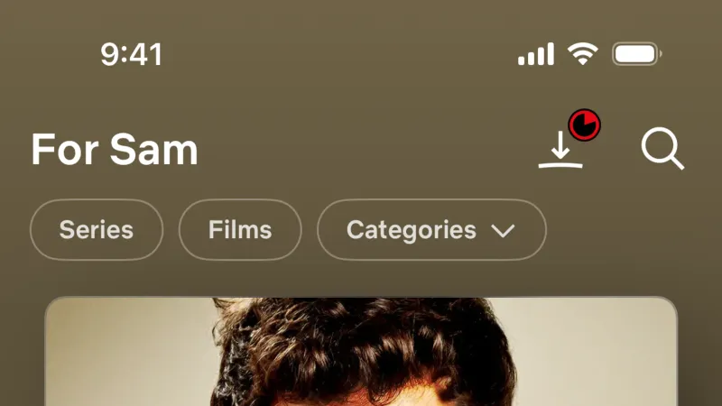 Upload & Download — Netflix, Entertainment UI