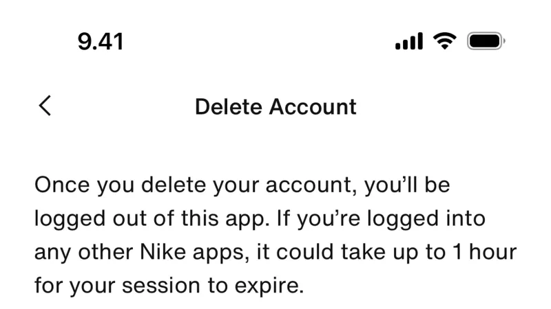 Nike — Confirmation, Delete & Deactivate Account, скриншот 10/304