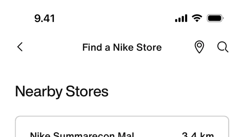 Card — Nike, E-commerce UI