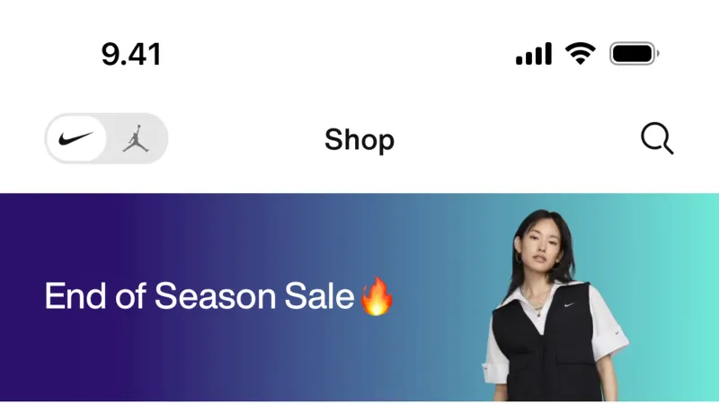 Browse & Discover — Nike, E-commerce UI