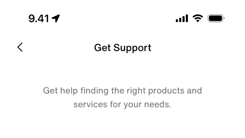 Help & Support — Nike, E-commerce UI