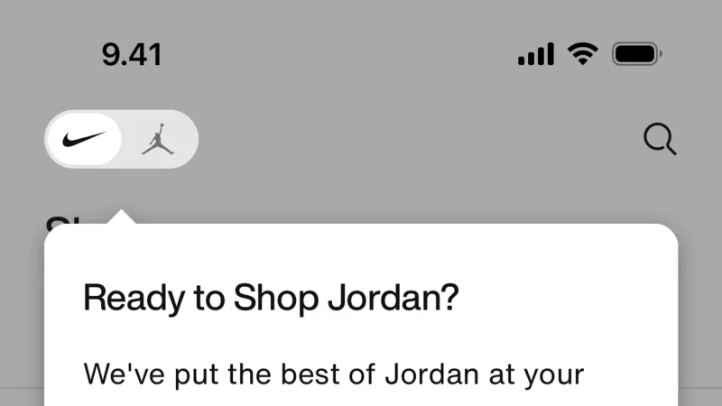 Coach Marks — Nike, E-commerce UI