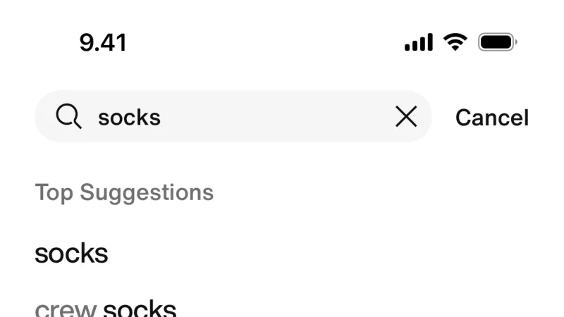 Search Bar — Nike, E-commerce UI