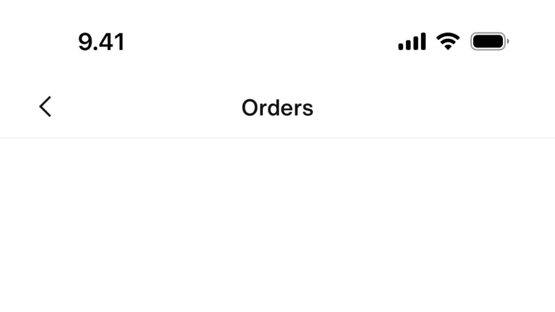 Order History — Nike, E-commerce UI