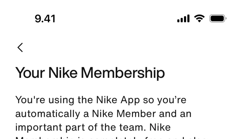 Promotions & Rewards — Nike, E-commerce UI