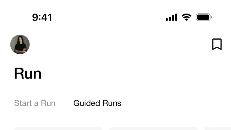 Home — Nike Run Club, Health UI