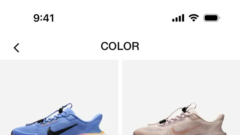 Color Picker — Nike Run Club, Health UI