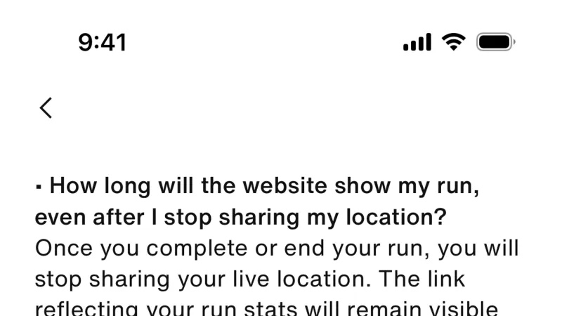 Help & Support — Nike Run Club, Health UI
