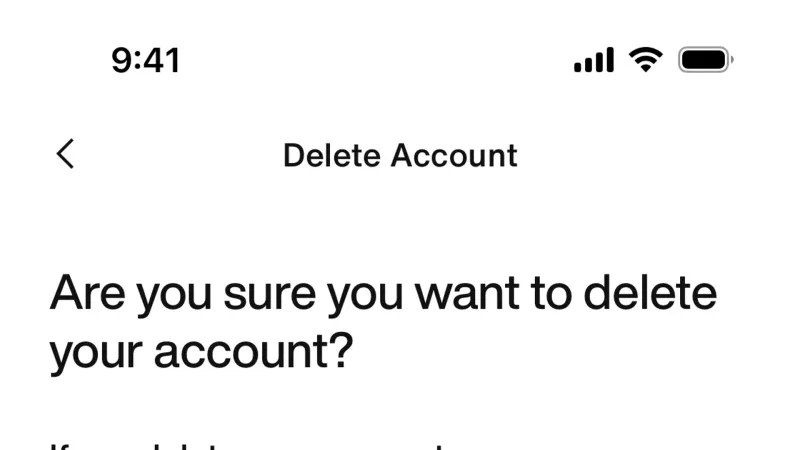 Delete & Deactivate Account — Nike Run Club, Health UI