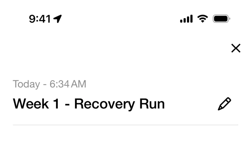 Date & Time — Nike Run Club, Health UI