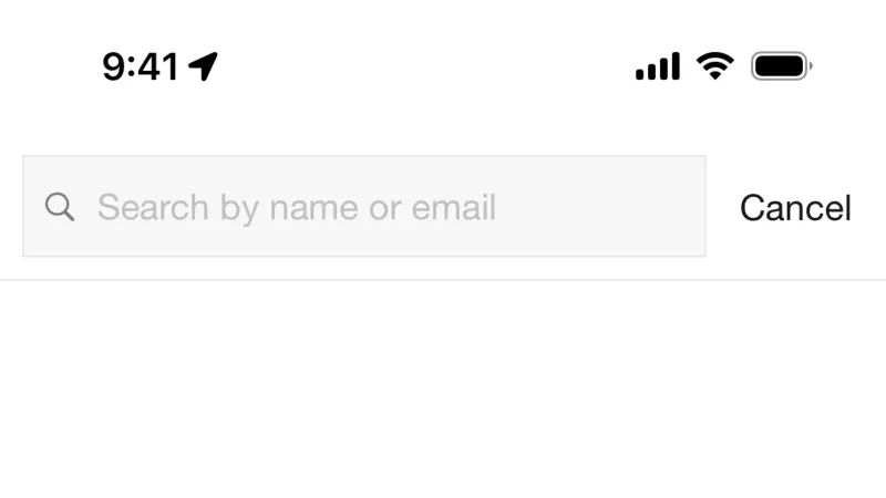 Search Bar — Nike Run Club, Health UI