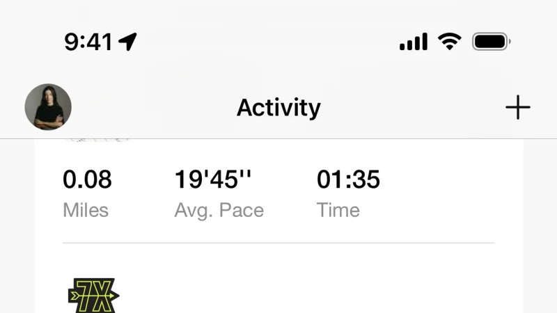 Badge — Nike Run Club, Health UI
