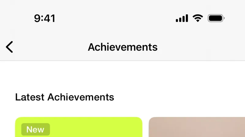 Badge — Nike Run Club, Health UI