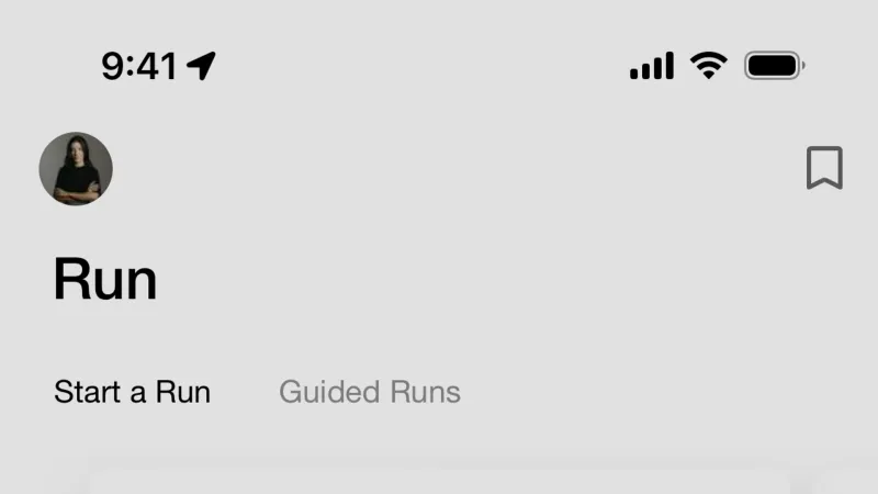 Share — Nike Run Club, Health UI