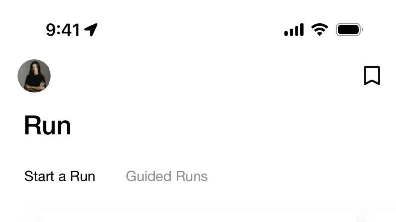 Floating Action Button — Nike Run Club, Health UI