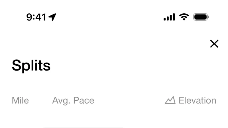 Charts — Nike Run Club, Health UI