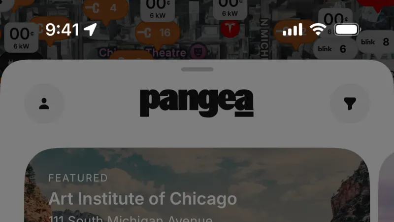 Filter & Sort — Pangea Charging, Travel UI