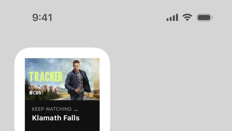 Widgets — Paramount+, Entertainment UI
