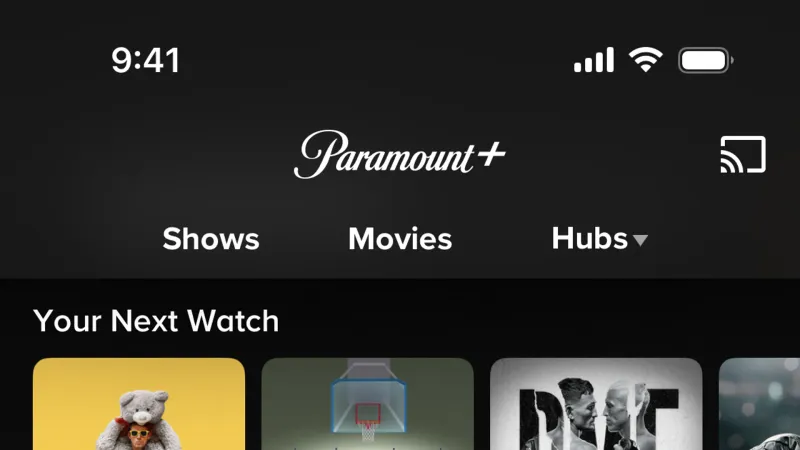 Progress — Paramount+, Entertainment UI