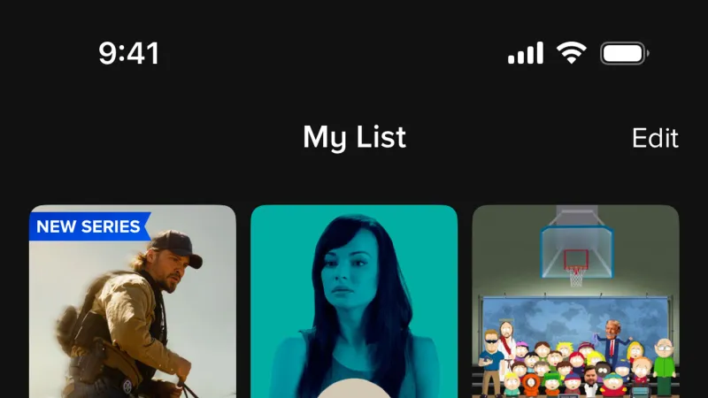 Bookmarks & Collections — Paramount+, Entertainment UI