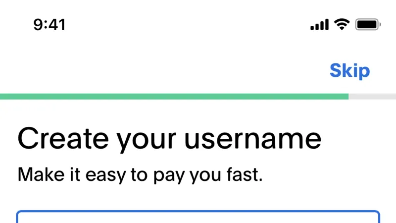 Account Setup — PayPal, Fintech UI