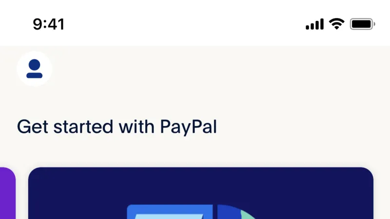 Carousel — PayPal, Fintech UI