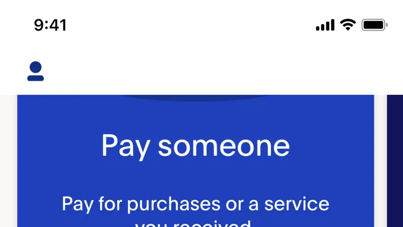 Home — PayPal, Fintech UI