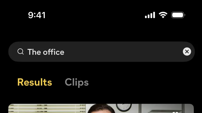 Tab — Peacock, Entertainment UI