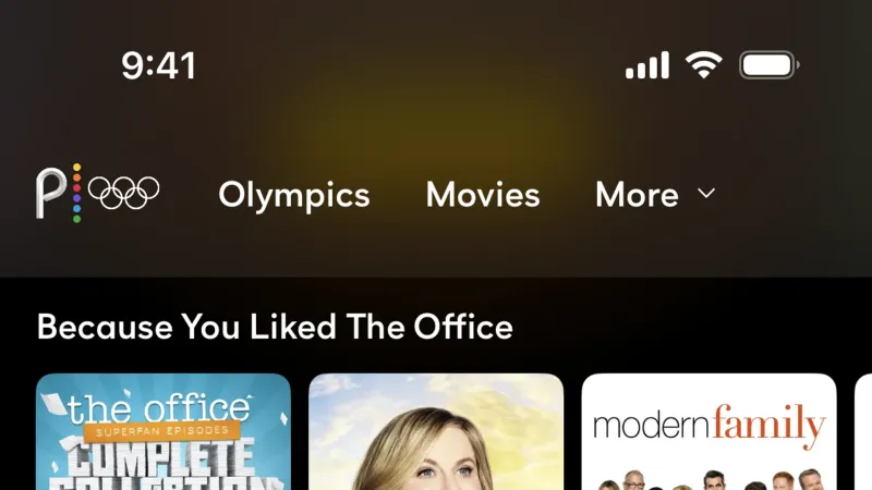 Suggestions & Similar Items — Peacock, Entertainment UI