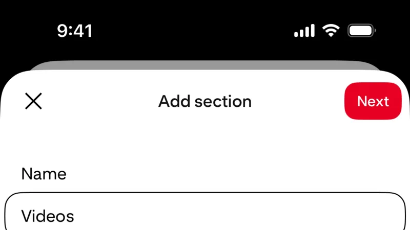 Add & Create — Pinterest, Social UI