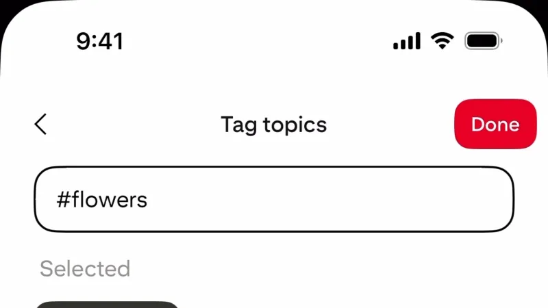 Select — Pinterest, Social UI