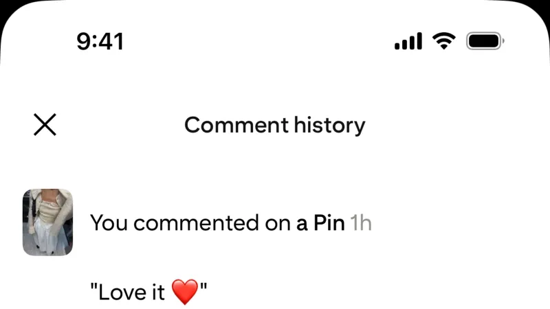 Timeline & History — Pinterest, Social UI