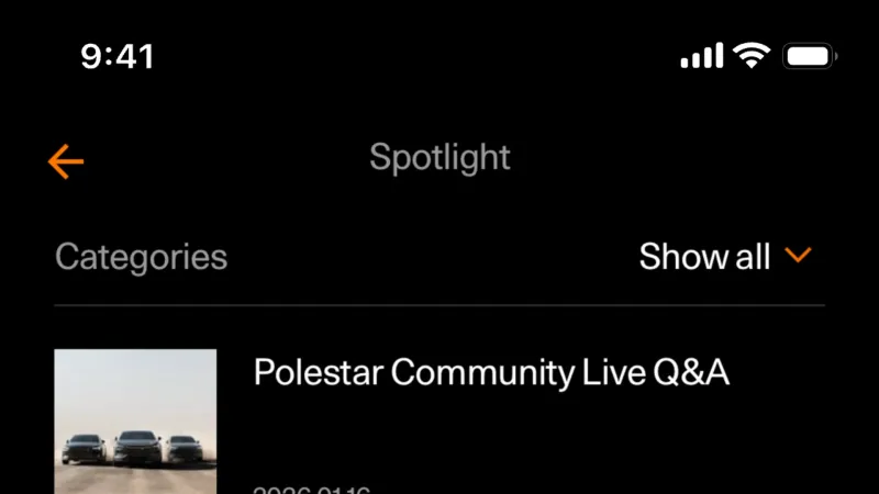 Date & Time — Polestar, Travel UI