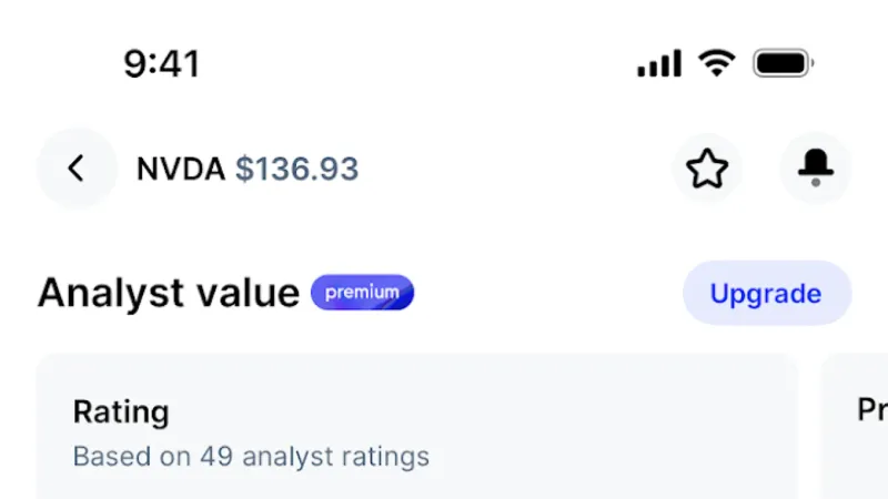 Reviews & Ratings — Public, Fintech UI