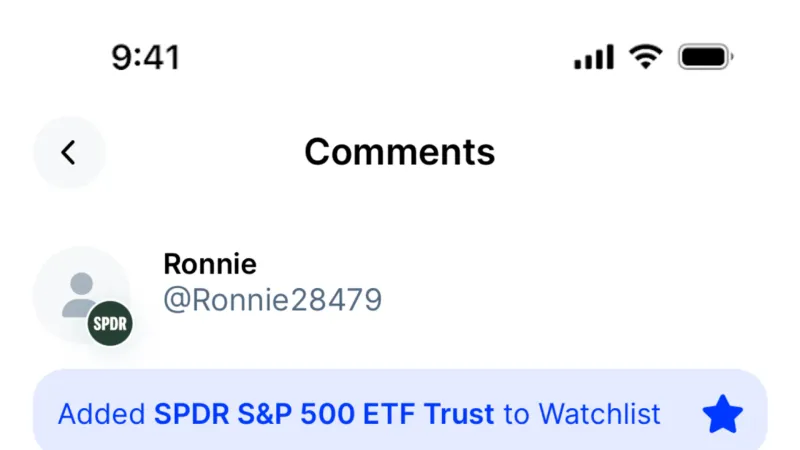 Comments — Public, Fintech UI