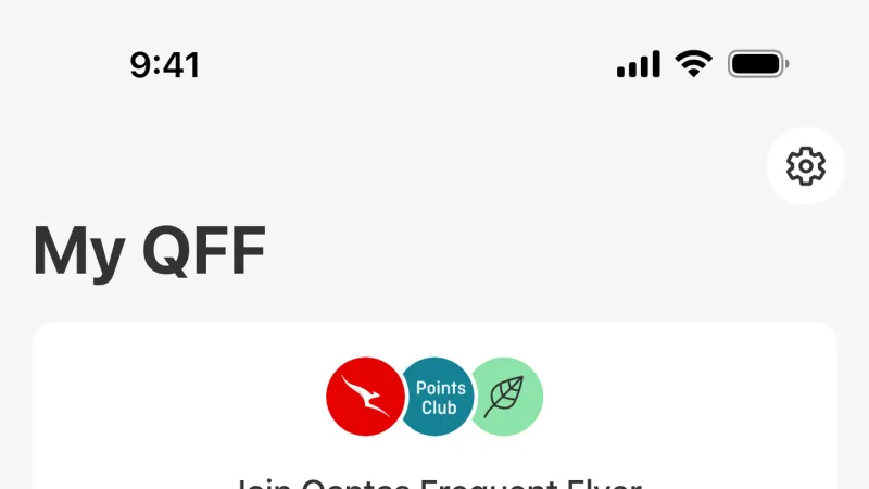 Welcome & Get Started — Qantas Airways, Travel UI