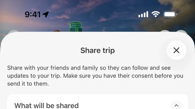 Share — Qantas Airways, Travel UI