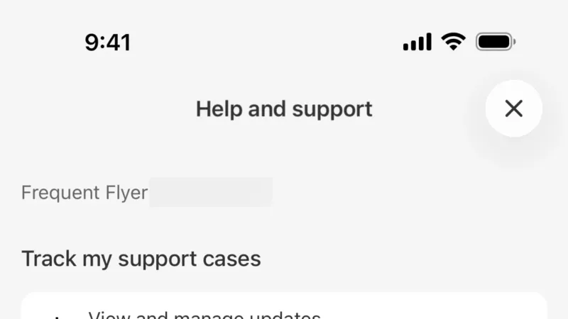 Help & Support — Qantas Airways, Travel UI