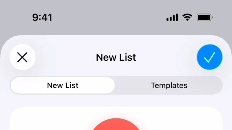 Color Picker — Apple Reminders, Productivity UI